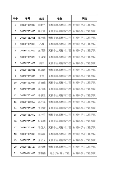 2013届毕业生高端就业明细表