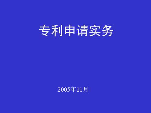 专利申请实务 ppt课件