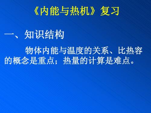 内能和热机_专题复习课件