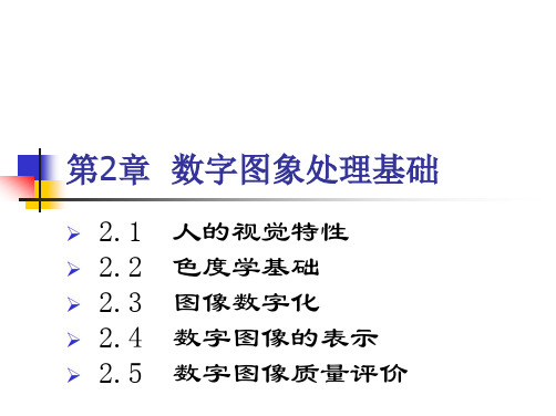 数字图像处理基础知识