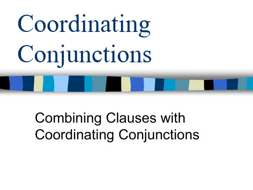 Coordinating Conjunctions