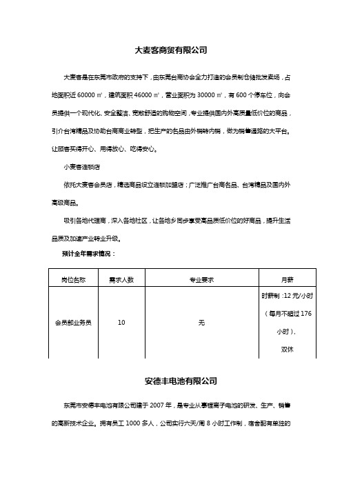 大麦客商贸有限公司