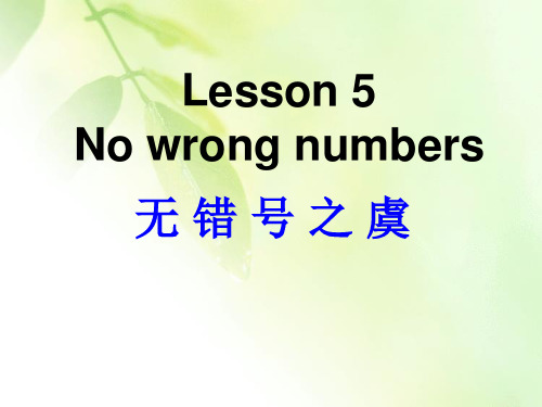 新概念二Lesson-5(共47张PPT)