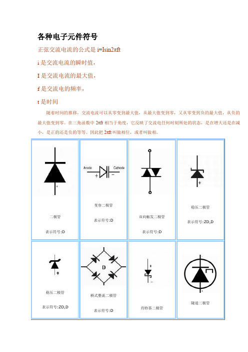 Proteus电子元件符号大全及汉英对照表