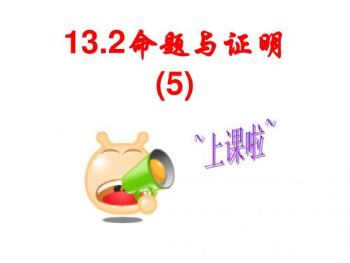 13.2命题与证明5