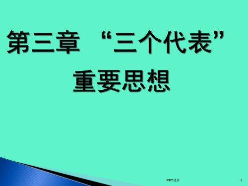 三个代表重要思想  ppt课件