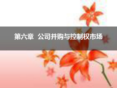 投资银行学课件:公司并购与控制权市场
