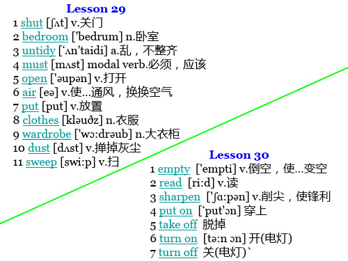 新概念英语课件一 Lesson 29-30