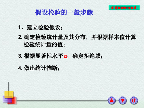 单个正态总体参数的假设检验PPT精选文档