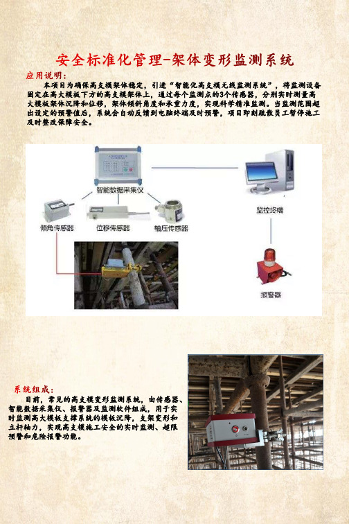 安全标准化—架体变形监测