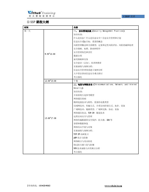 cissp培训课程
