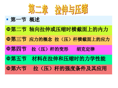 机械设计基础第2章拉伸与压缩