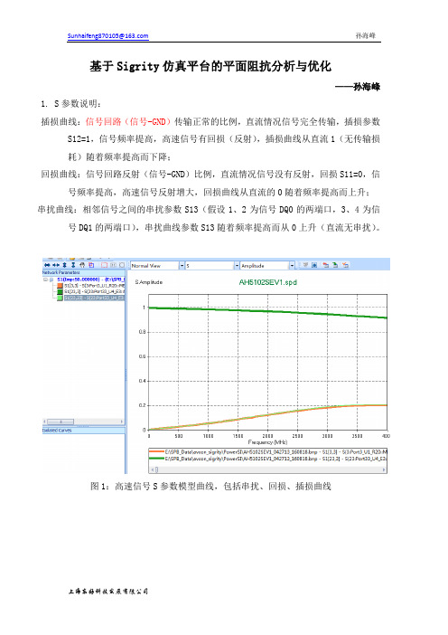 电源Z参数与信号S参数