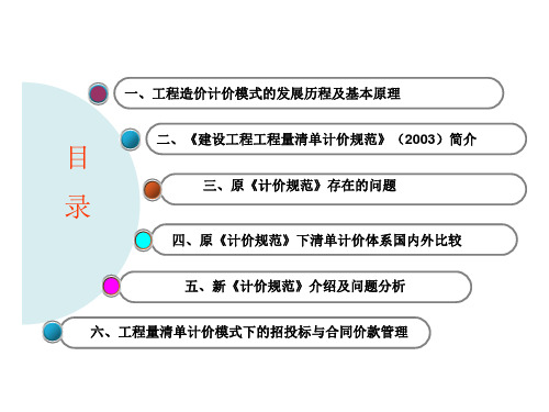 章节义2008建设工程工程量清单计价规范