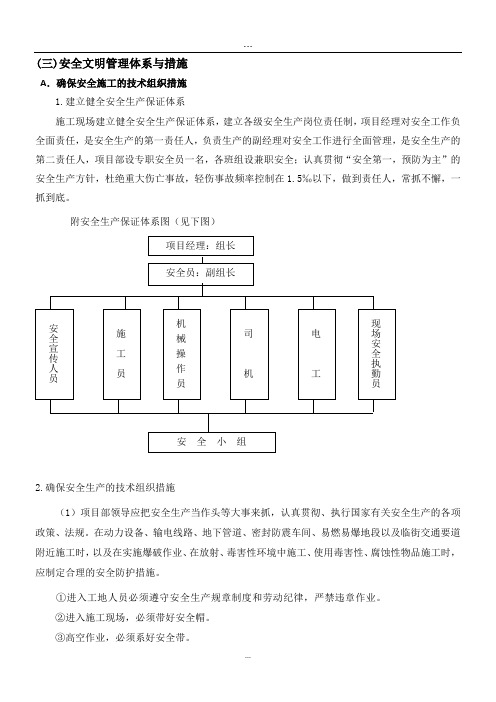 安全文明管理体系与措施