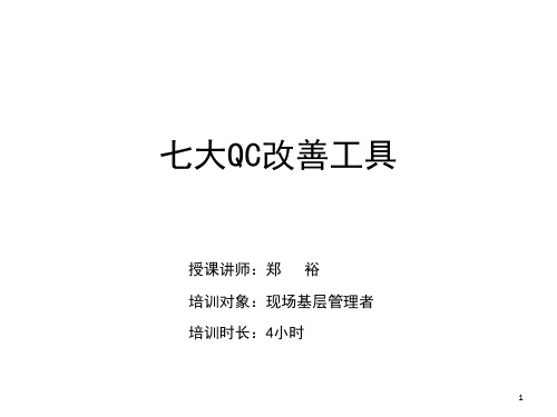 完整版讲义范例QC改善七大工具共55页PPT资料