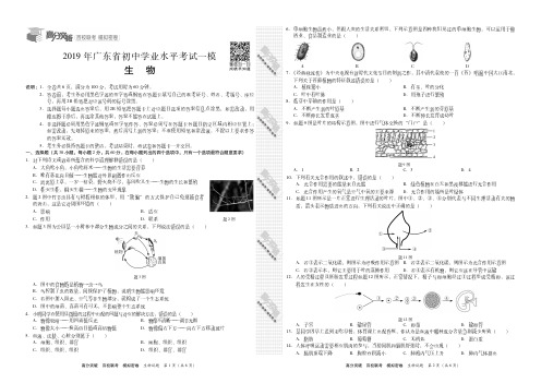 2019年高分突破百校联考生物试卷