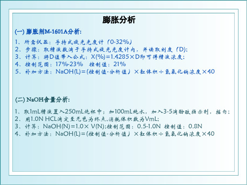 化验分析方法