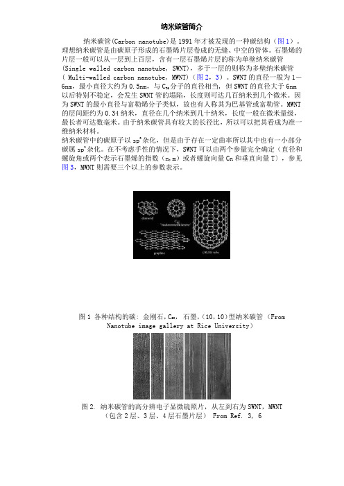 纳米碳管简介