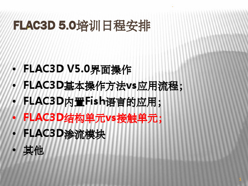 flac3d5.0结构单元教程