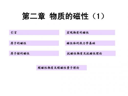 材料物理-2-材料的磁性