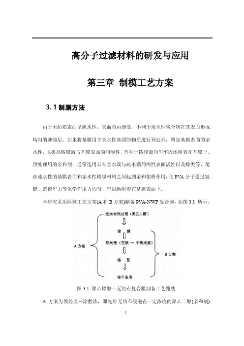 高分子过滤材料的研发与应用高分子过滤材料的研发与应用