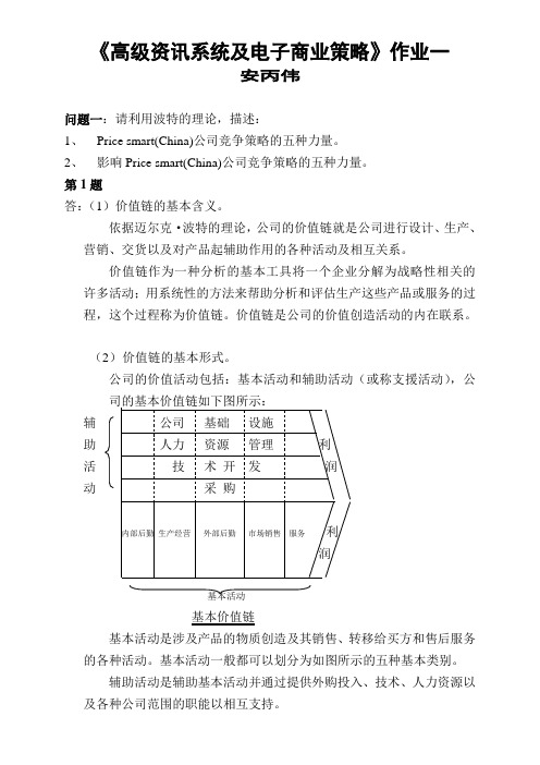 高级资讯系统及电子商业策略