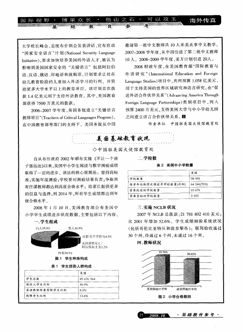 美国基础教育状况