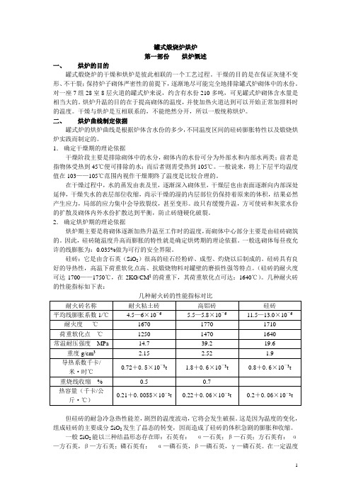 罐式煅烧炉烘炉