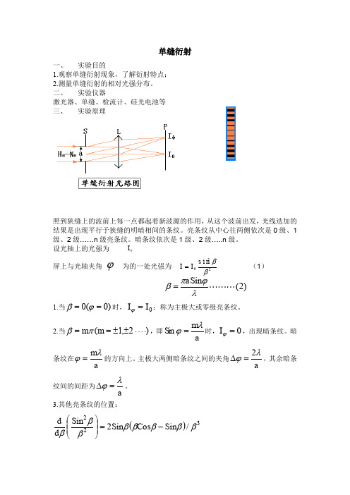 单缝衍射