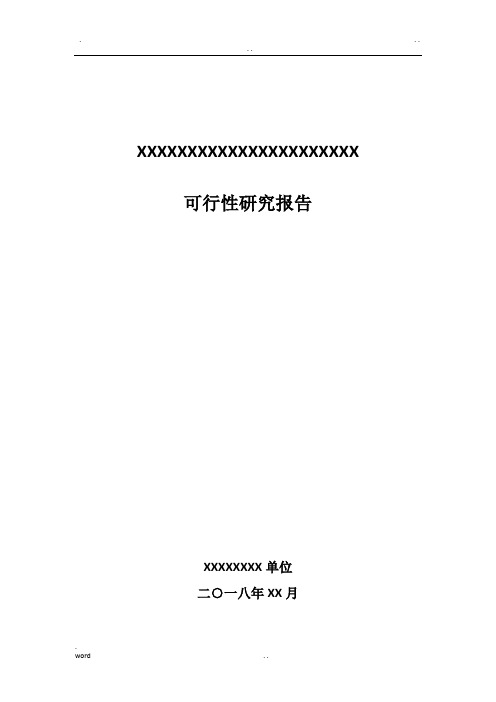 信息化项目可行性研究报告-模板