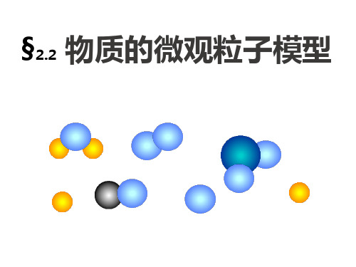 浙教版科学八年级下册2.2 物质的微观粒子模型(共20张PPT)