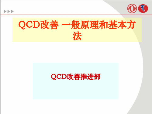 QCD改善 一般原理和基本方法 ppt课件