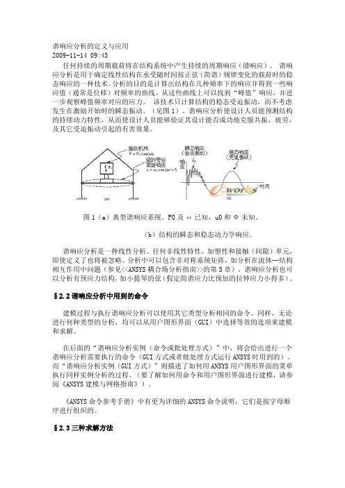 谐响应分析定义与应用