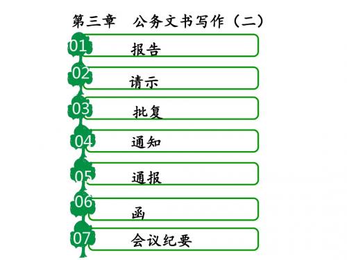 应用写作教程第三章 公务文书写作(二)