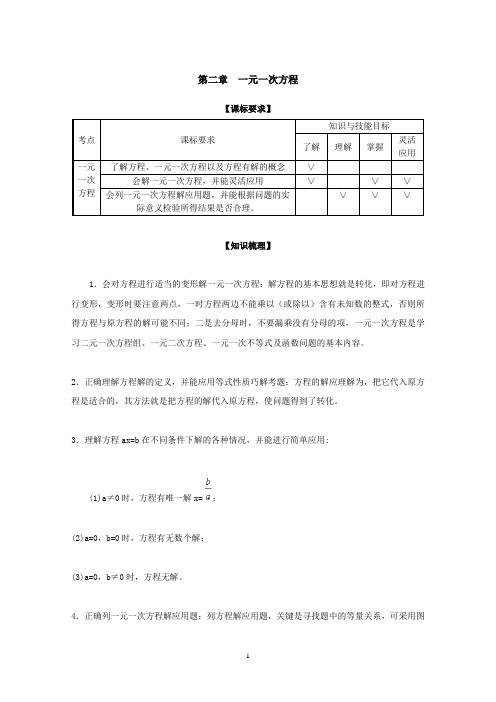 人教版七年级上册数学第二章测试题附答案