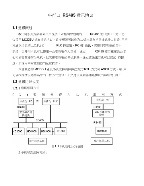 关于RS485的详细说明