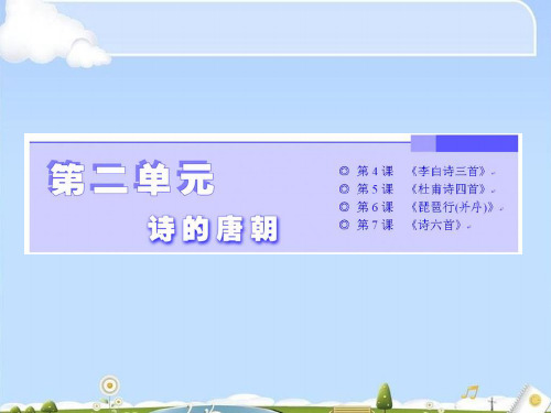 高中语文必修二第二单元ppt7(课件+试题+教学案,打包12套) 语文版