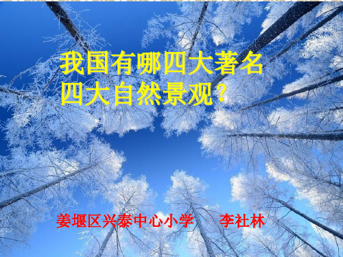 苏教版四年级语文上册《雾凇》课件