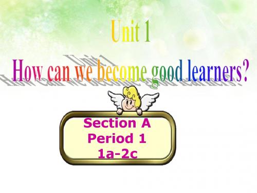 人教社最新版教材新目标 Go for it 九年级Unit 1 How can we become good learners(1a-2c)