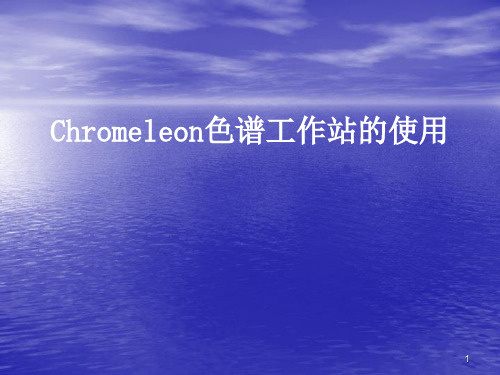 Chromeleon(变色龙)使用方法