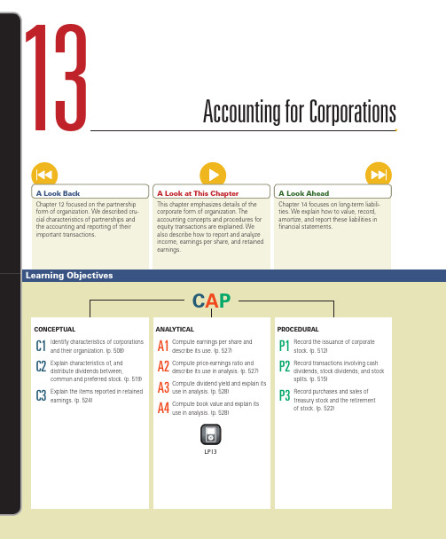 Chapter 13 Accounting for Corporations