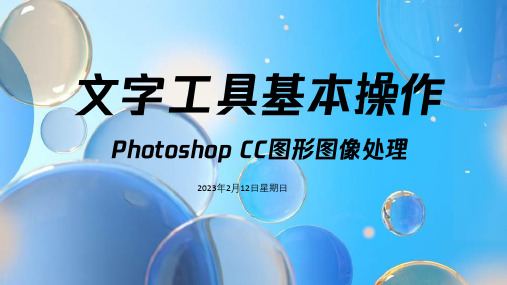 Photoshop-图形图像处理文字工具