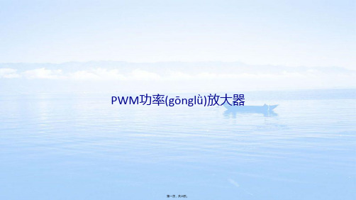 PWM功率放大器