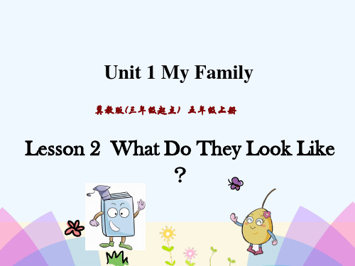 让胡路区四小五年级英语上册Unit1MyFamilyLesson2WhatDoTheyLookLik