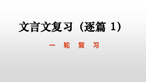 中考语文一轮专题复习：文言文复习《陋室铭、爱莲说》课件(共20张PPT)