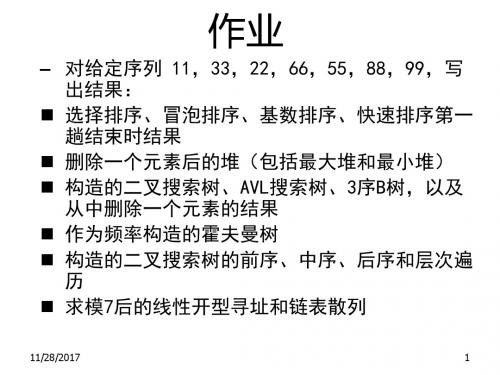 山东大学数据结构复习