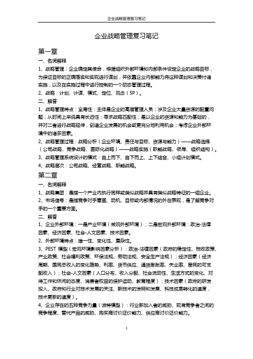 企业战略管理