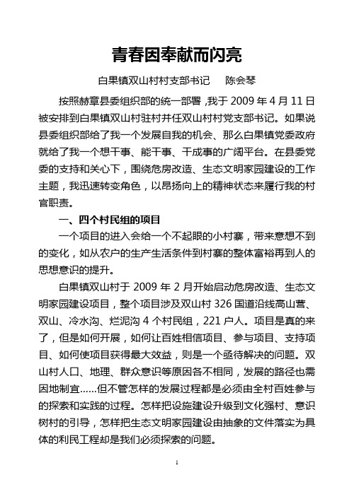青春因奉献而闪亮