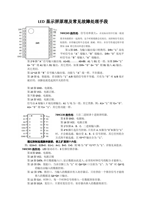 LED显示屏原理及常见故障处理手段